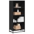 Estantería de madera de ingeniería negra 60x35x139