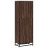 Estantería de madera de ingeniería marrón roble 60x35x170,5