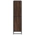Estantería de madera de ingeniería marrón roble 80,5x35x139