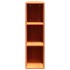 Cabecero de cama almacenaje madera maciza pino marrón 120