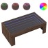 Mesa de centro con Infinity LED marrón roble 90x50x30