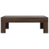 Mesa de centro con Infinity LED marrón roble 90x50x30