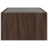 Mesa de centro con Infinity LED marrón roble 90x50x30