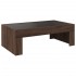 Mesa de centro con Infinity LED marrón roble 90x50x30