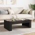 Mesa de centro con Infinity LED negro 90x50x30