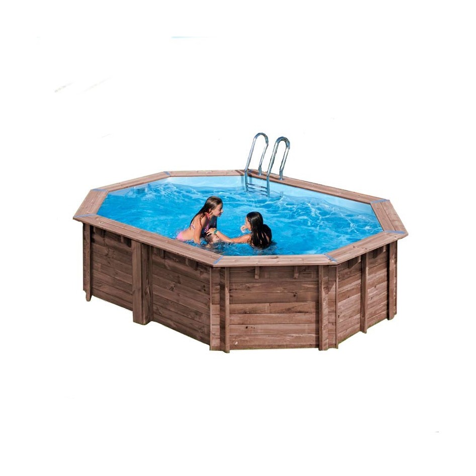 Bambú Piscina hexagonal