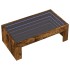 Mesa de centro con Infinity LED roble ahumado 90x50x30