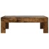Mesa de centro con Infinity LED roble ahumado 90x50x30