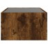 Mesa de centro con Infinity LED roble ahumado 90x50x30