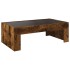 Mesa de centro con Infinity LED roble ahumado 90x50x30