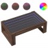 Mesa de centro con Infinity LED marrón roble 90x53x30