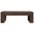 Mesa de centro con Infinity LED marrón roble 90x53x30