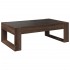 Mesa de centro con Infinity LED marrón roble 90x53x30