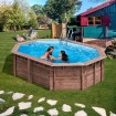 Piscina ovalada, modelo Sunbay Bambú 535X335X130