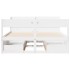 Estructura de cama sin colchón madera maciza de pino 160x200