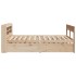 Estructura de cama sin colchón madera de pino blanca 140x200
