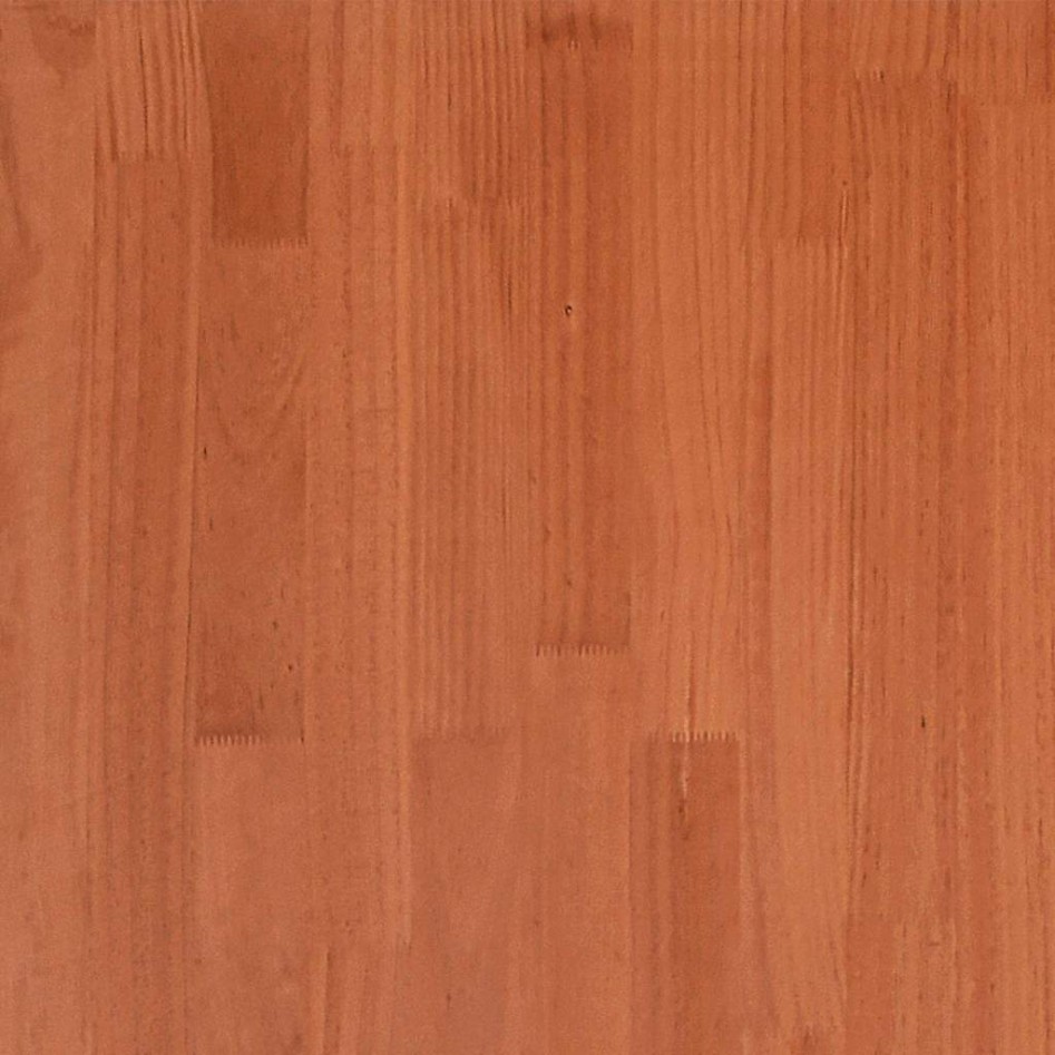 Cama sin colchón madera maciza de pino marrón cera 140x200