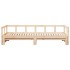 Sofá cama sin colchón madera maciza de pino 90x200