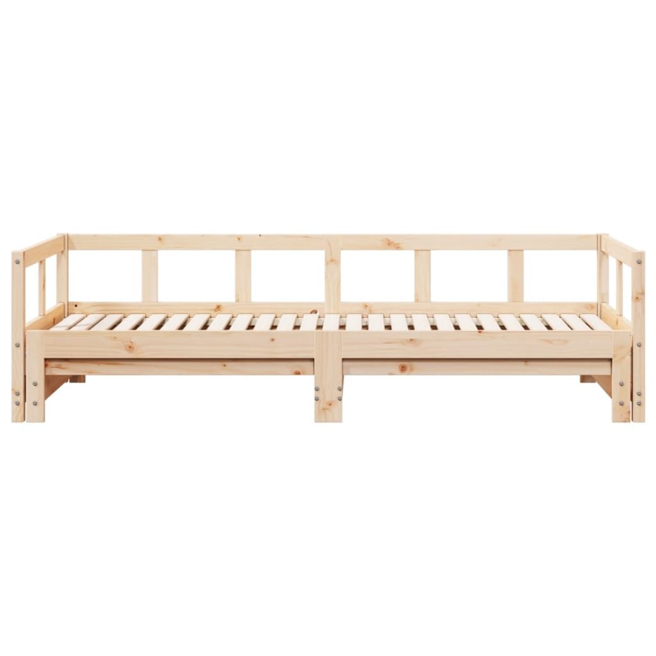 Sofá cama sin colchón madera maciza de pino 90x200