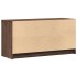 Mueble de TV LED madera ingeniería marrón roble 100x34x50