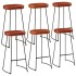 Set mesa alta y taburetes 7 pzas madera maciza mango y