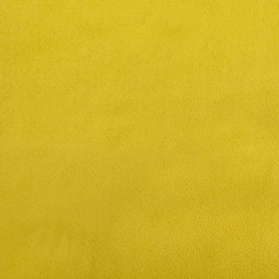 Sofá de 3 plazas con cojines terciopelo amarillo 180