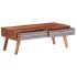 Mesa de centro madera maciza de Sheesham gris 110x50x40