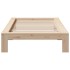 Estructura de cama sin colchón madera maciza de pino 100x200