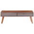 Mesa de centro madera maciza de Sheesham gris 110x50x40
