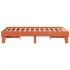 Cama sin colchón madera maciza de pino marrón cera 120x200