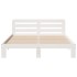Estructura de cama sin colchón madera maciza de pino 160x200