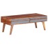 Mesa de centro madera maciza de Sheesham gris 110x50x40