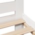 Estructura de cama sin colchón madera de pino blanca 140x190