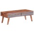 Mesa de centro madera maciza de Sheesham gris 110x50x40