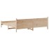 Estructura de cama sin colchón madera maciza de pino 180x200