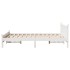 Estructura de cama sin colchón madera de pino blanca 150x200