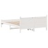Estructura de cama sin colchón madera de pino blanca 150x200