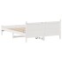 Estructura de cama sin colchón madera de pino blanca 140x190