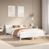 Estructura de cama sin colchón madera maciza blanca 120x190