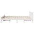Estructura de cama sin colchón madera maciza blanca 120x190