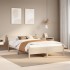 Estructura de cama sin colchón madera maciza de pino 135x190