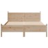 Estructura de cama sin colchón madera maciza de pino 135x190