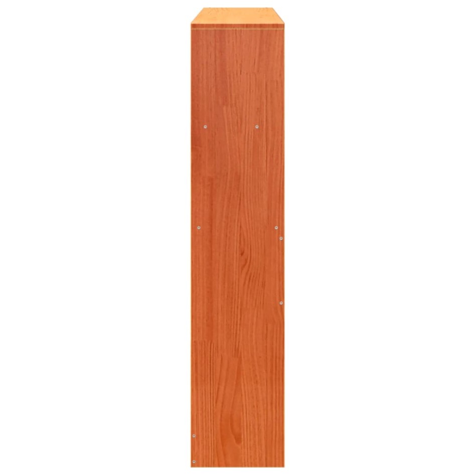 Cabecero de cama almacenaje madera maciza pino marrón 150