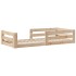 Estructura de cama sin colchón madera maciza de pino 80x200