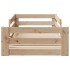 Estructura de cama sin colchón madera maciza de pino 80x200