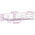 Estructura de cama sin colchón madera maciza de pino 80x200