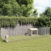 Recinto corral animales 24 paneles hierro galvanizado 54x100 cm