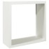 Leñero de acero blanco 100x40x100