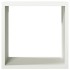 Leñero de acero blanco 100x40x100