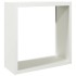 Leñero de acero blanco 100x40x100